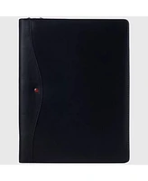 Alpine Swiss Leather Zippered Writing Pad Portfolio Business Briefcase Organizer
