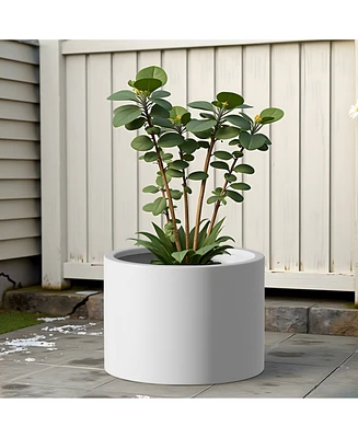Corten Steel Raised Garden Bed Kit - 15.5" x 20" - White