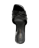 Marc Fisher Women's Delphy Kitten Heel Slip-On Sandals