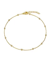 14K Gold Plated Beaded Necklace