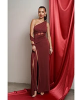 Jluxlabel Women's Naida Drape Maxi Dress