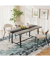 Homcom Dining Table for 8 People 70.9" Long Recgular Kitchen Table
