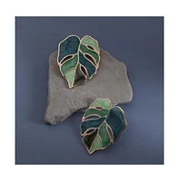 Sohi Leaf Stud Earrings