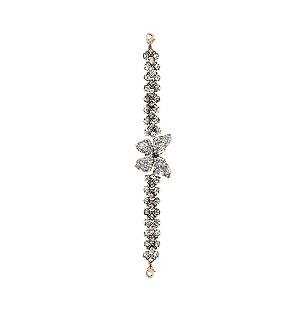 Sohi Crystal Butterfly Bracelet