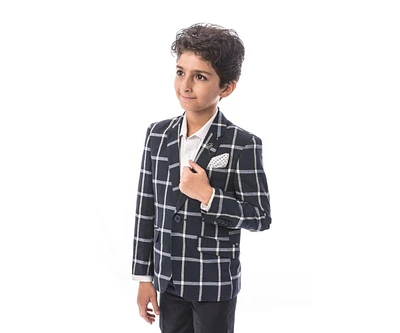 Elie Balleh Toddler Classic Sports Coat Jacket - Navy