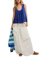 Free People Women's Marina Cotton Eyelet Tank Top