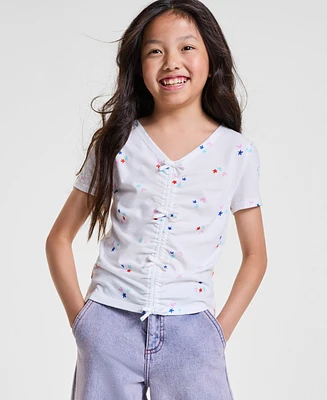 Epic Threads Little & Big Girls Doodle-Print Bow Top, Exclusively at Macy's