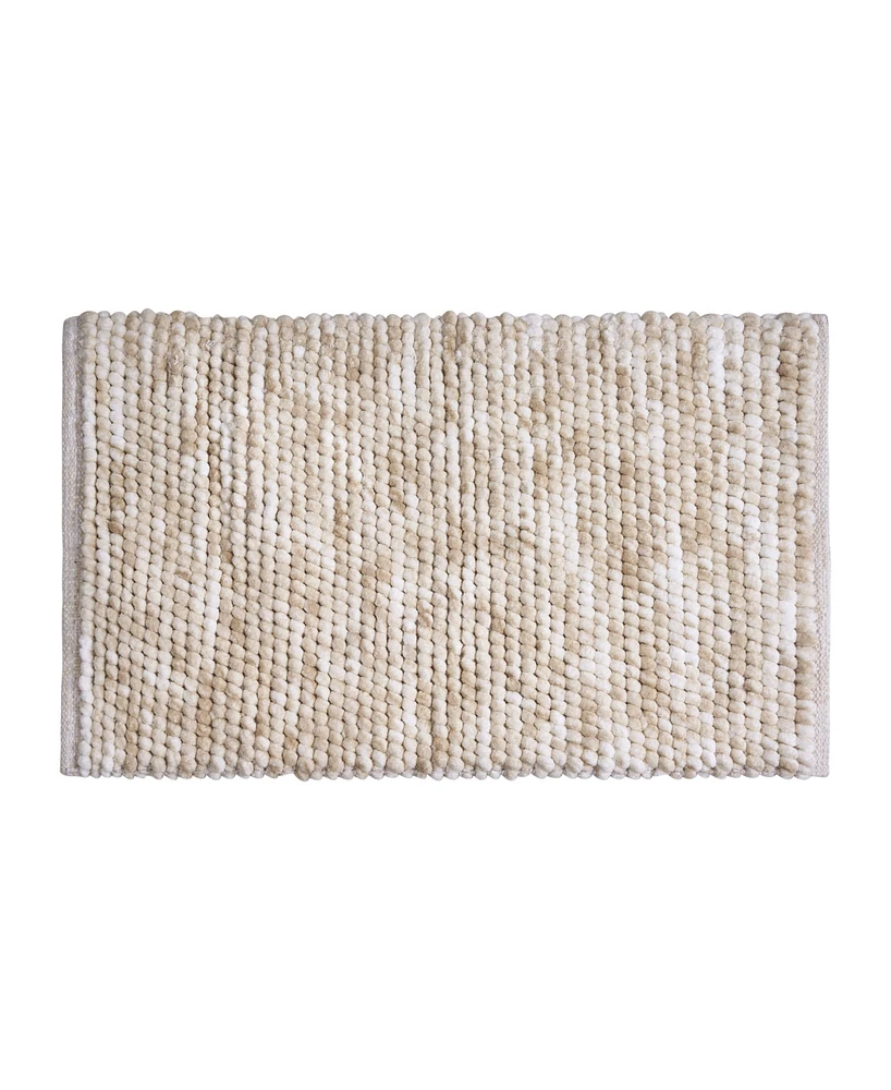 French Connection Space Dye Chunky Chenille Bath Rug, 20" x 32"