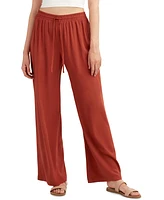 Bcx Juniors' Drawstring-Waist Wide-Leg Pants