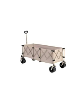 Heavy Duty Foldable Wagon Cart - 220lb Capacity