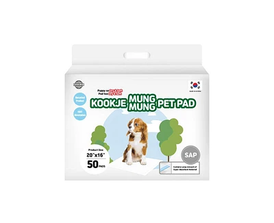 Kproduct4u Kookje Mung Mung Absorbent Upcycled Pulp pee Pads for Dogs
