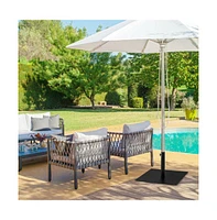 40 lbs Square Umbrella Base Stand with for Backyard Patio