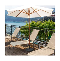 49 Lbs Patio Resin Umbrella Base Stand for Outdoor