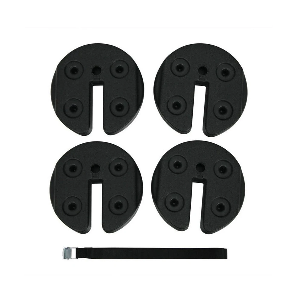 4 Pieces 20Lbs Water Filled Weight Plates for Shade Umbrella