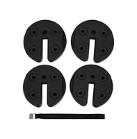 4 Pieces 20Lbs Water Filled Weight Plates for Shade Umbrella
