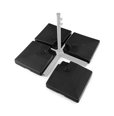 4-Piece 20L Cantilever Offset Patio Umbrella Base