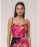Jluxlabel Women's Floral Petal Dreams Cowl Top