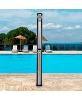 7.2 Feet 9.3 Gallon Solar Heated Shower with Adjustable Head and Foot Tap