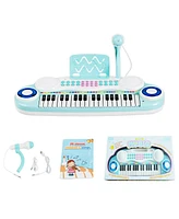Gymax 37 Keys Kids Toy Electronic Organ Portable Piano Keyboard w/ Microphone