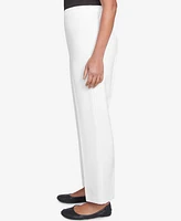 Alfred Dunner Petite Estate of Mind Pull-On Medium Length Pants