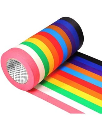 Enday Colored Masking Tape 11 Pack 1980 Ft X 1 In 1 Inch Wide X 180 Feet 60 Yards Per Roll Colored Masking Tape 1 Inch Painters Tape Great For Arts Crafts Labeling