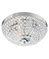 Cwi Lighting 6" Metal Globe 3 Light Bowl Flush Mount