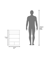 Anamoose Medicine Cabinet with 5 Shelves, 1 Door, and 1 Mirror