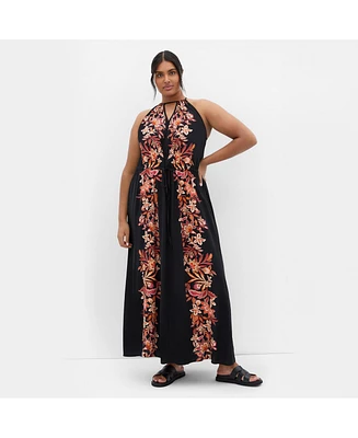 City Chic Plus Island Girl Dress