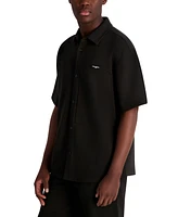 Karl Lagerfeld Paris Men's Criss-Cross Logo Shirt