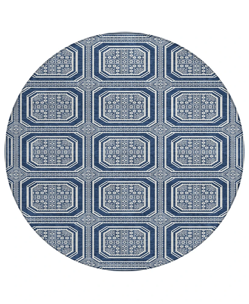 Addison Chantille Machine Washable ACN1459 8'x8' Round Area Rug