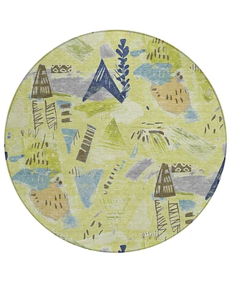 Addison Chantille Machine Washable ACN1573 8'x8' Round Area Rug