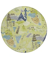 Addison Chantille Machine Washable ACN1573 8'x8' Round Area Rug