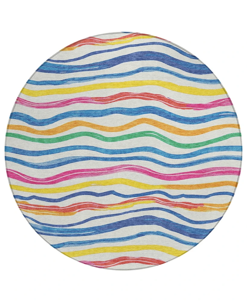 Addison Chantille Machine Washable ACN1583 8'x8' Round Area Rug