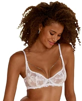 Lascana Women's Rhinestone Chain Lace Bra