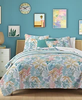 J by J Queen Bold Bahama -Pc. Quilt Set
