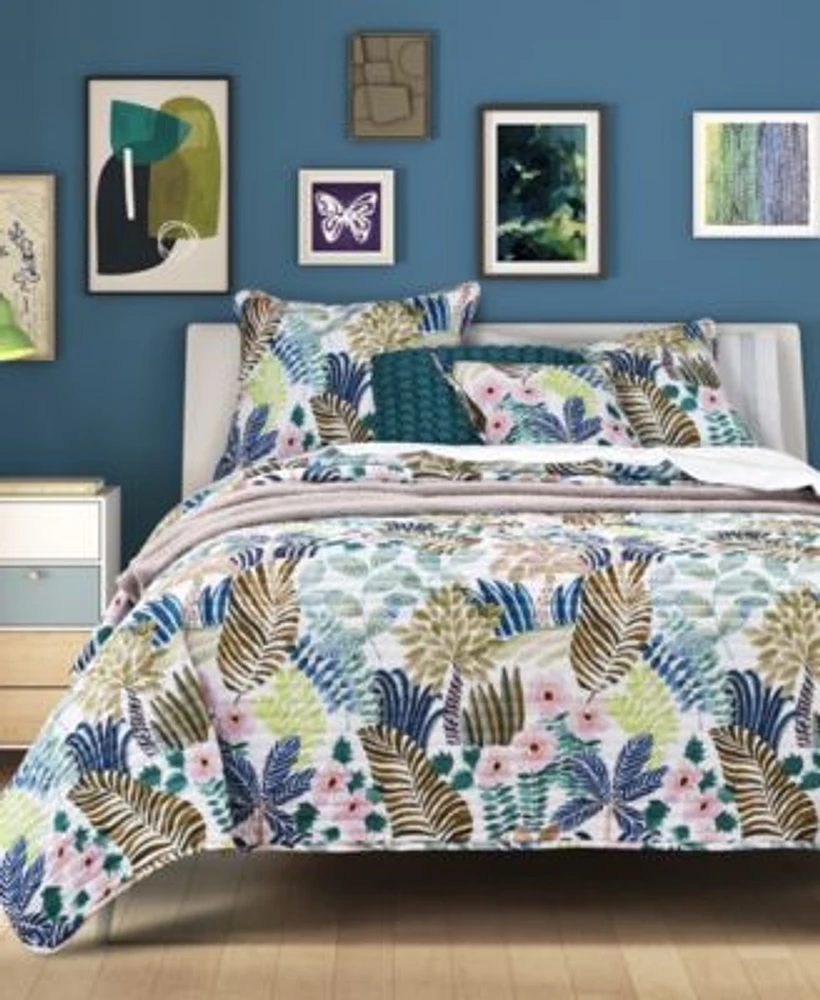 J By J Queen Bold Rainforest Quilt Sets