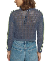 Central Park West Women's Mesh Stitch Cardigan