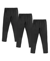 Mightly Toddler Girls Fair Trade Organic Cotton Reinforced Knee Leggings