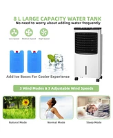 3-in-1 Portable Evaporative Air Conditioner Cooler with Remote Control for Home
