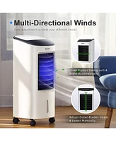 Evaporative Portable Air Cooler Fan Humidifier with Remote Control for Home Office