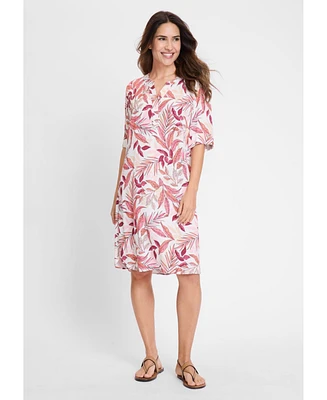 Olsen Women's Short Sleeve Tunic Dress