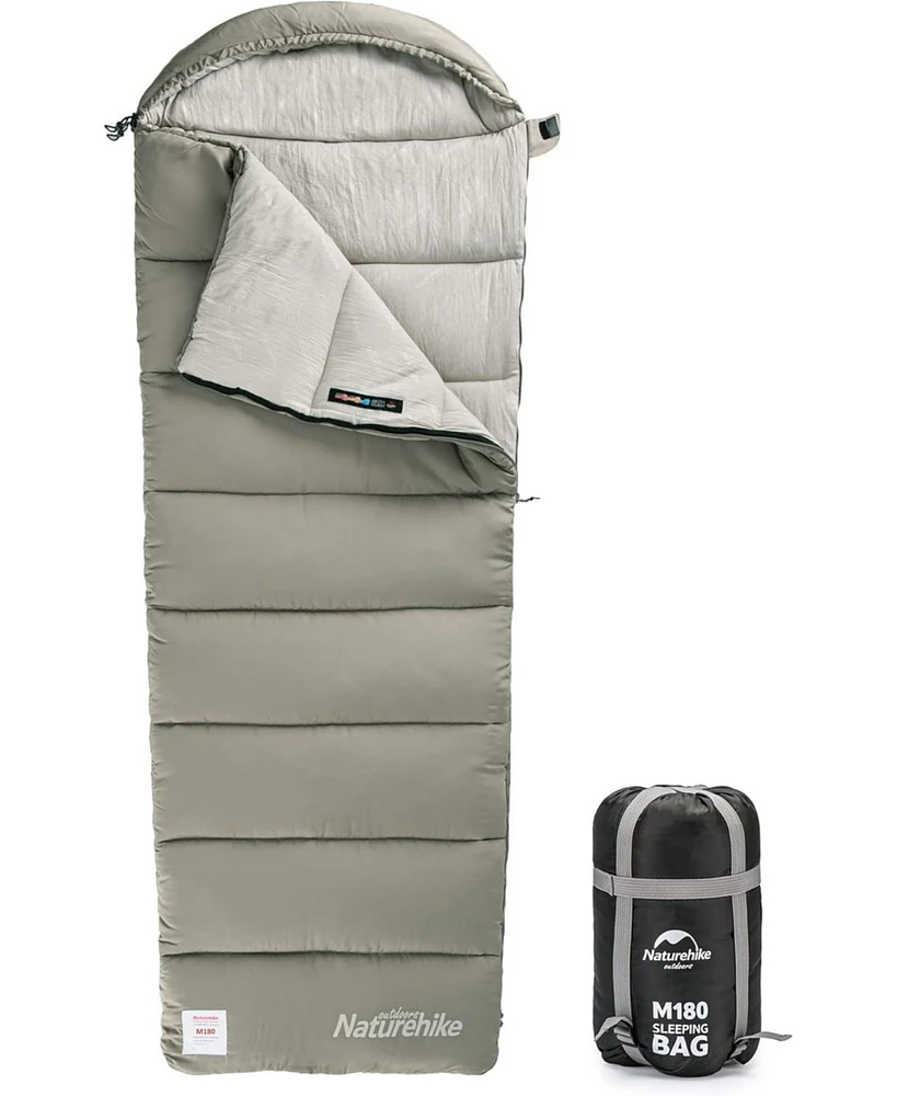 Naturehike Sleeping Bag for Adults with Hood, Hollow Cotton Sleeping Bag, Waterproof Spliceable Sleeping Bags for Camping, Hiking