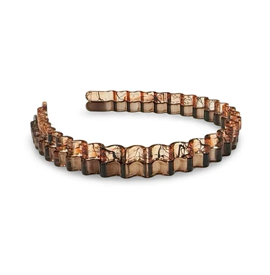Thin Wavy Headband Set - Brown Shades
