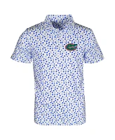 Garb Toddler White Florida Gators Earnest Allover Print Polo Shirt