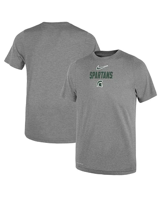 Nike Toddler Heather Gray Michigan State Spartans Legend Slogan Performance T-Shirt