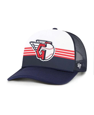 '47 Brand Men's Navy Cleveland Guardians Lift Off Foam Front Mesh Trucker Adjustable Hat
