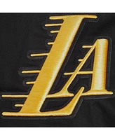 Pro Standard Men's Black Los Angeles Lakers Area Code Twill Full-Zip Jacket
