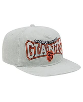 New Era Men's Gray San Francisco Giants Corduroy Golfer Snapback Hat
