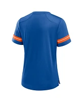 Fanatics Women's Royal Florida Gators Plus Overtime Readiness Lace-Up T-Shirt