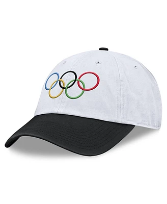 Fanatics Men's White/Black Olympic Games Competitor Adjustable Hat